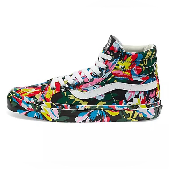 VANS VAULT X KENZO limited edition RARE $215 OG Sk8-hi LX floral shoes UNISEX ! - Picture 6 of 10